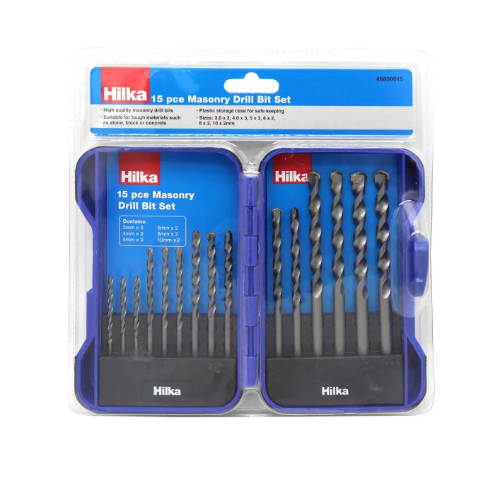 HILKA 15PC MASONARY DRILL SET