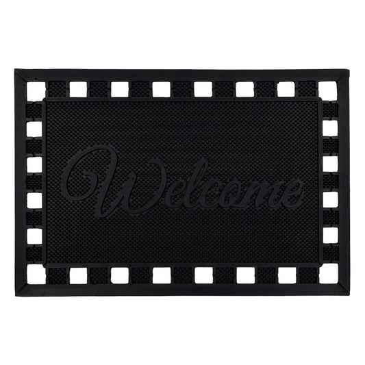 Maiva Welcome Rubber Scraper Mat JVL