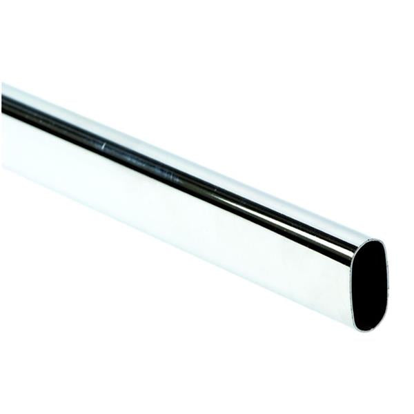 CHROME OVAL TUBE 6FT