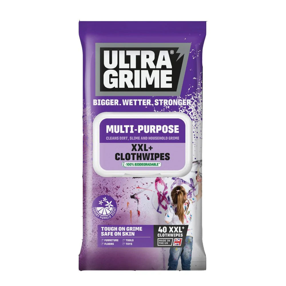 U/GRIME LIFE XXL+ MULTI CLOTHWIPES 40