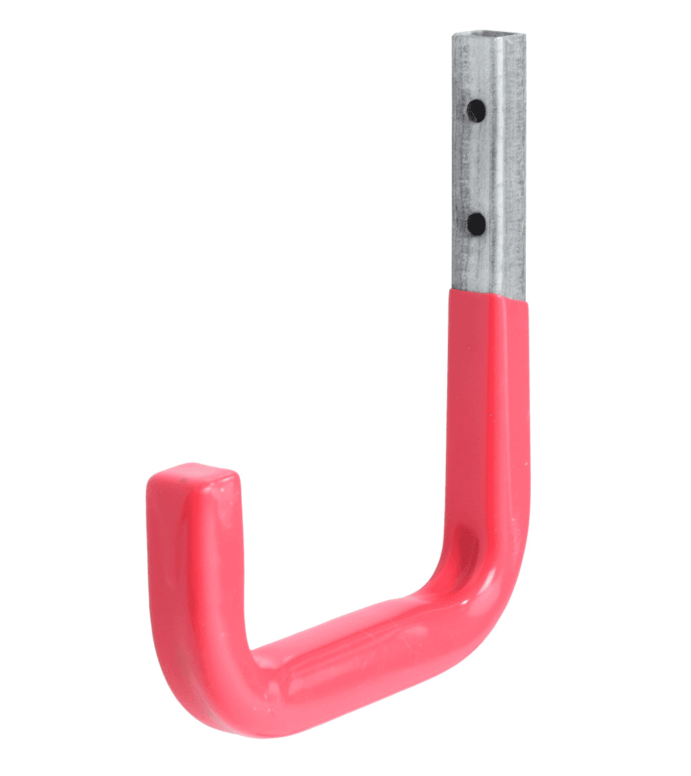 WALL HOOK 80MM STEEL RED