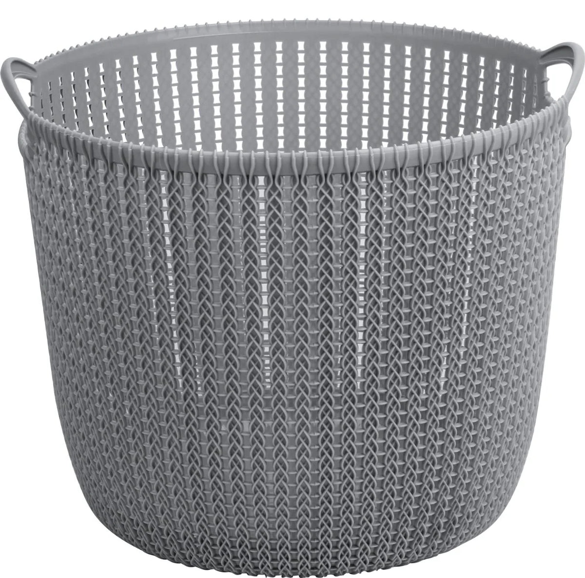 DLYNCH 28 LITRE LACE LAUNDRY BASKET GREY