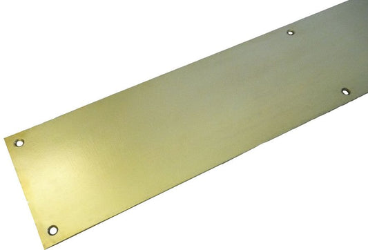 L&H 800MM X 2510MM BRASS KICKING PLATE