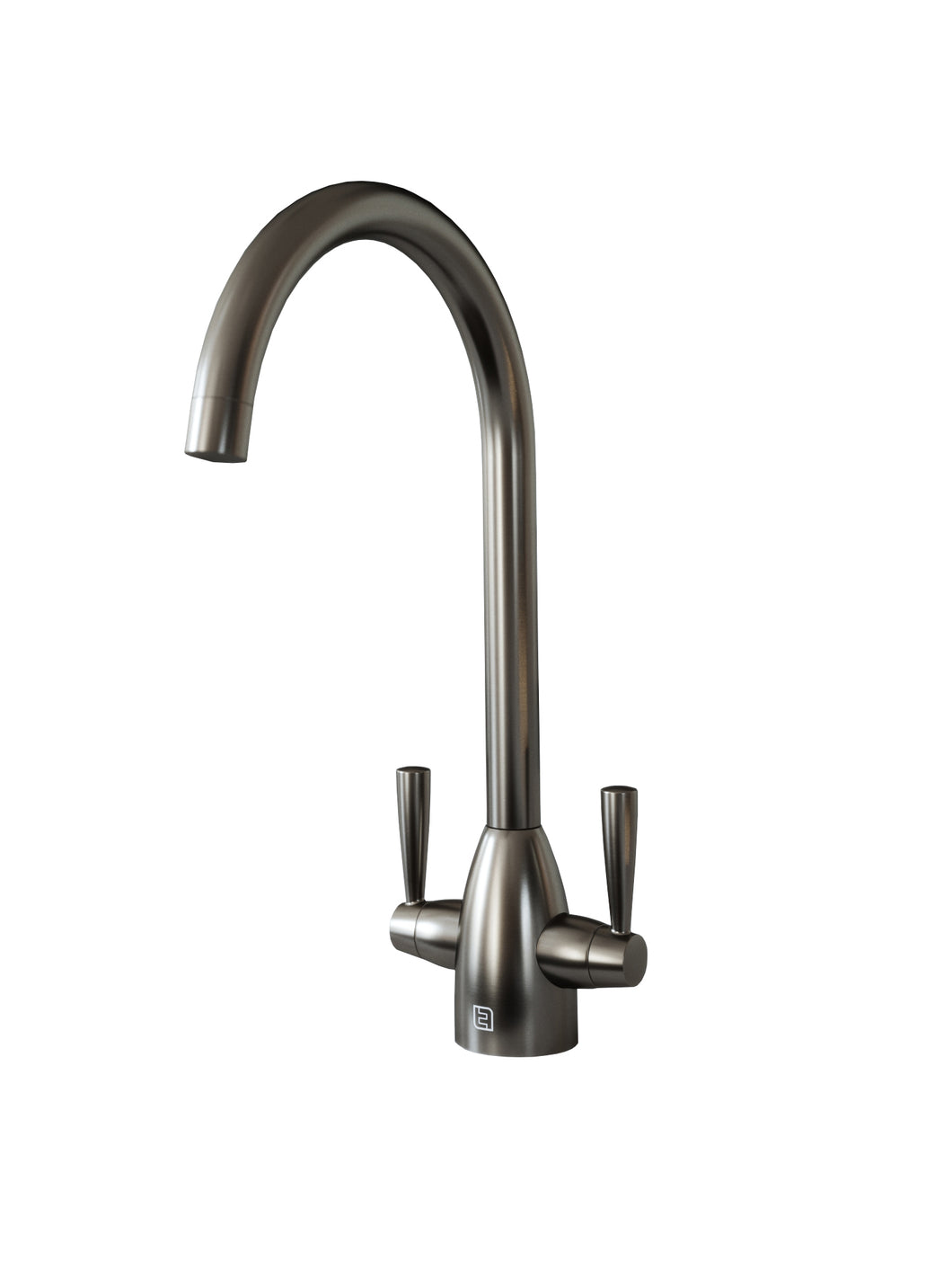FORTUNE TWIN LEVER KITCHEN MIXER Gun Metal