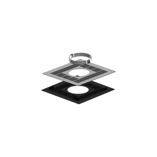 MIFLUE 125MM TWIN WALL FIRESTOP RD BLK