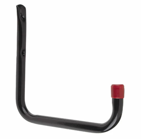 190MM TUBULAR HOOK + RED VINYL CAP