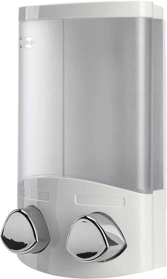 MCL CROYDEX EURO DUO LIQUID SOAP DISPENSER WH
