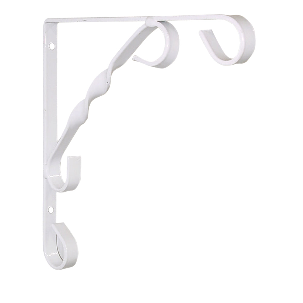 CCH SCROLL SHELF BRACKET WHITE 8X8