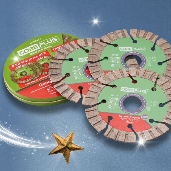 TBANK Coreplus 3pce 115mm gp h diamond blade