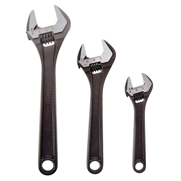 BAHCO ADJ WRENCH SET 3 PCE