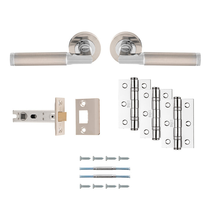 L&H ULTIMATE BELAS SNCP LATCH DOOR PK SATIN N