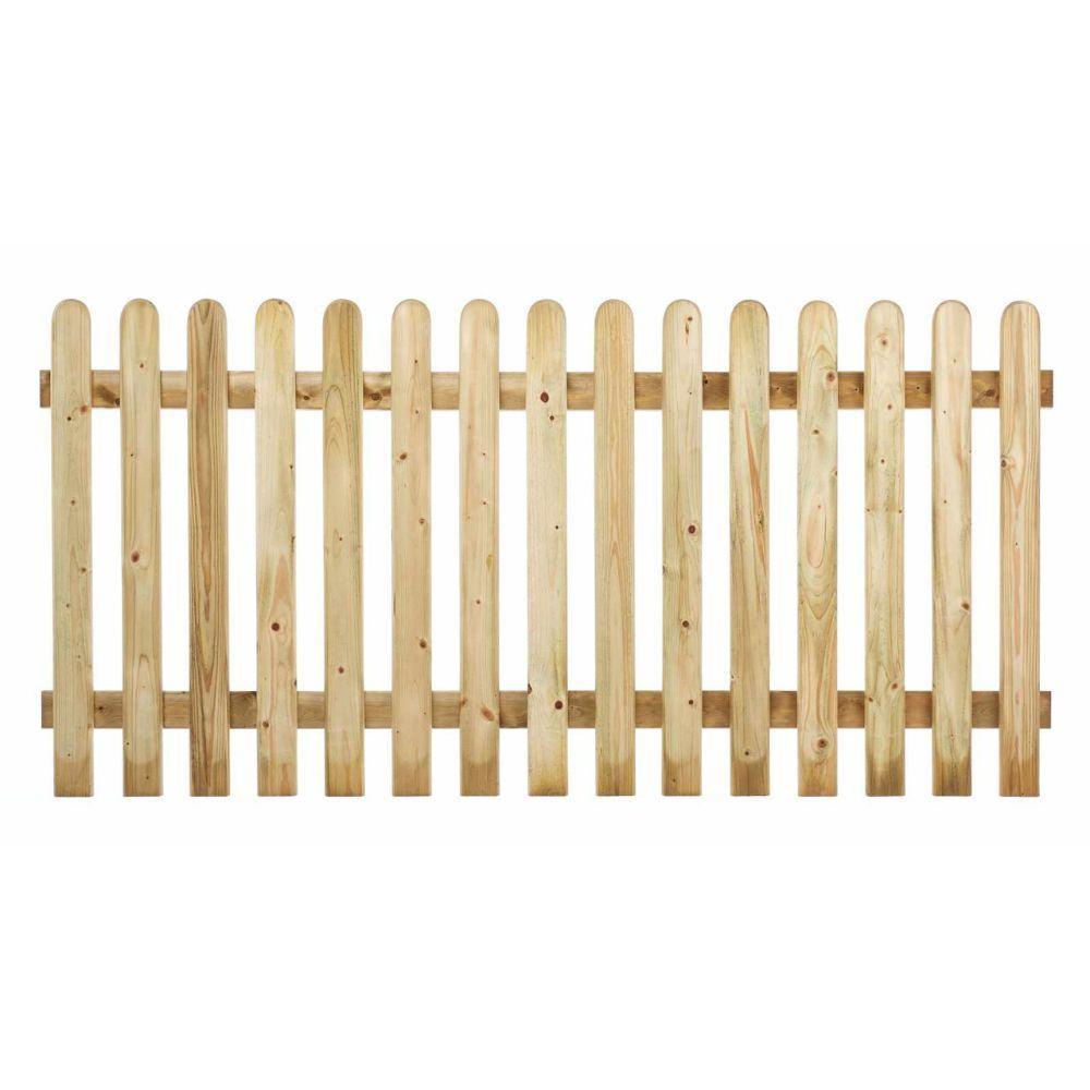 ROUND TOP FENCE PANEL 6FT X 4FT