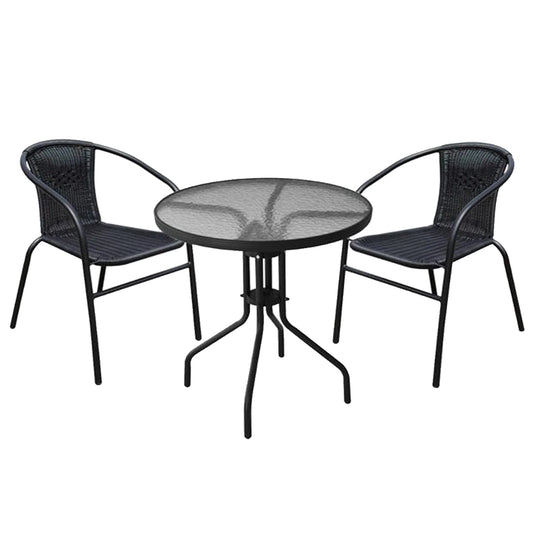2 SEATER RATTAN EFFECT BISTRO SET