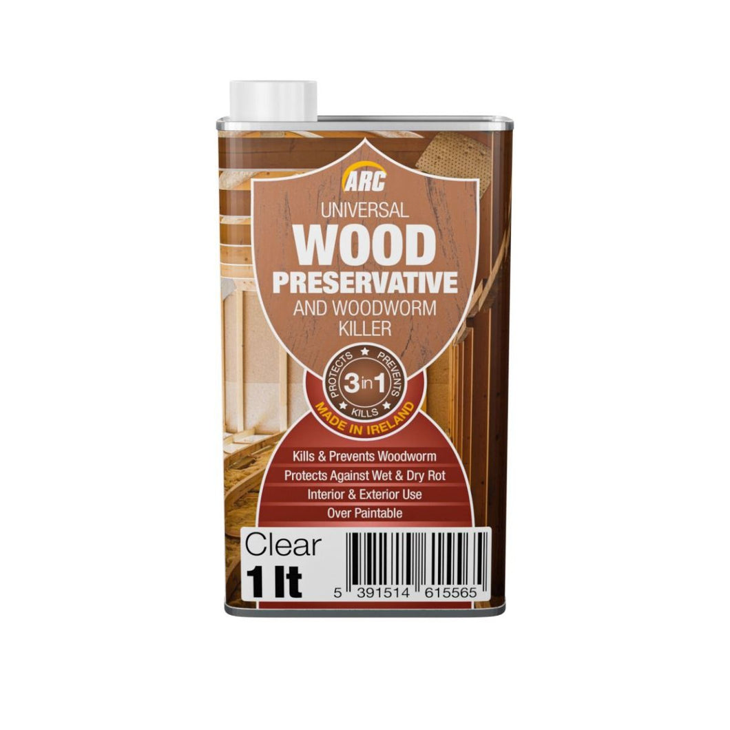 ARC WOOD PRESERVATIVE + WOODWORM KILLER 1L