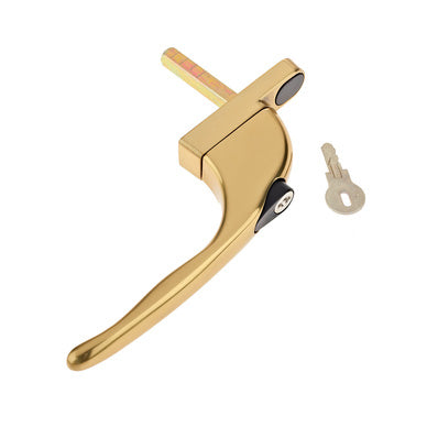 L&H YALE  LOCKABLE WINDOW HANDLE BRASS