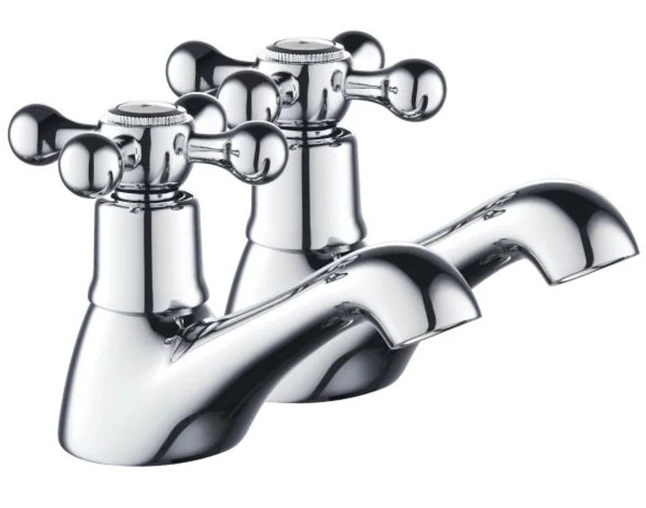9126 KINGSBURY BATH TAPS (PAIR)