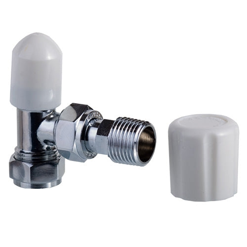 1/2" CONTRACT RADIATOR  VALVE CHROME PAIR