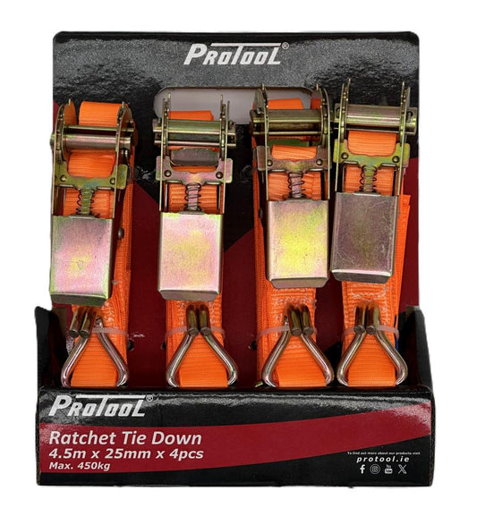JS PROTOOL Rachet Tie Down 4.5m x 2mm 450kg