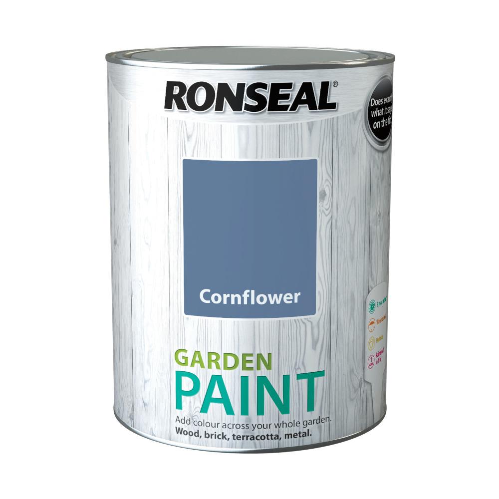 RONSEAL GARDEN PAINT 5 ltr Cornflower