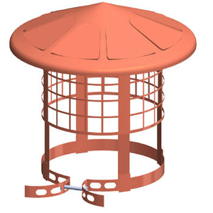 MIFLUE CHIMNEY POT  RAIN & BIRD GUARD T/COTTA