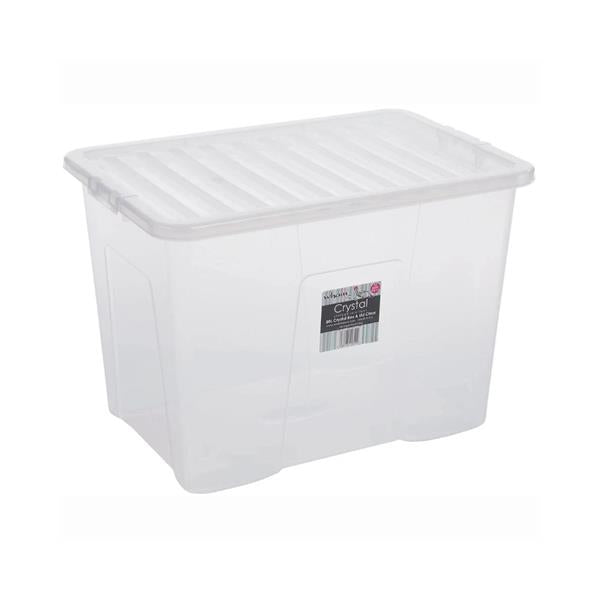 AMA CRYSTAL STORAGE BOX & LID 80LTR