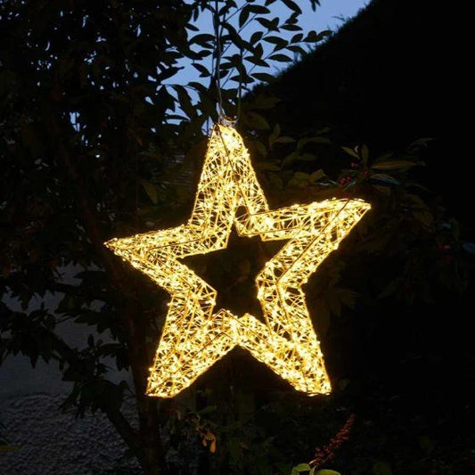 LUMINEO GOLD TWIST MICRO LED STAR 38CM