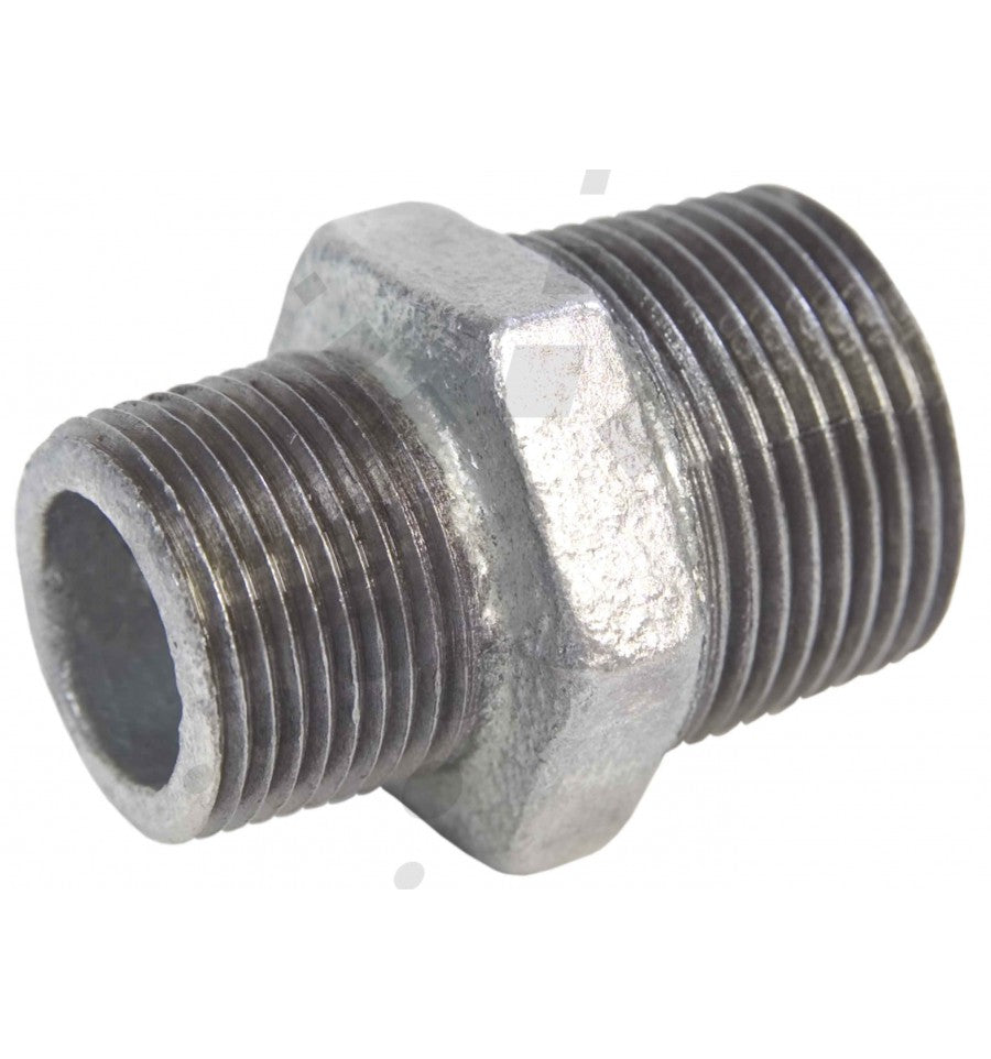 GALV REDUCING NIPPLE 1"X1/2"