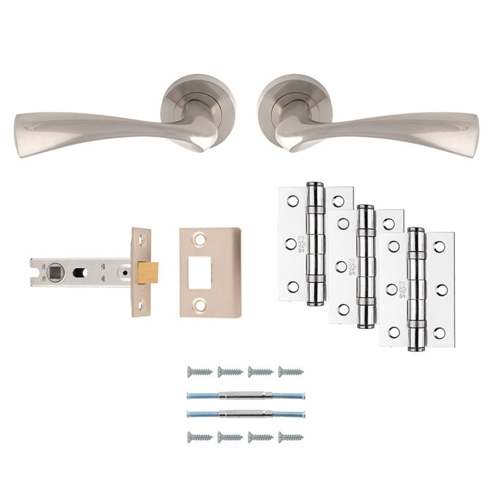 L&H ULTIMATE LYONS SN LATCH DOOR PK SAT NIC