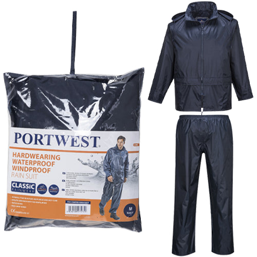 PORTWEST PVC COATED RAINSUIT MEDIUM