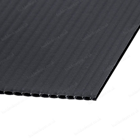 RADIUS 2MM 8X4 POLYPROPLENE CORRYBOARD BLACK