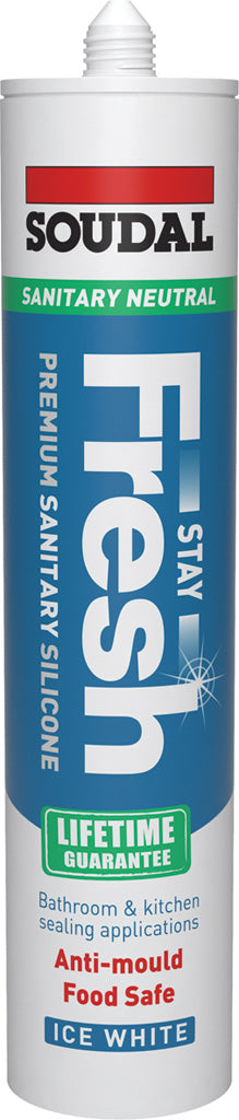 SOUDAL STAY FRESH SILICONE ICE WHITE 290ML