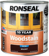 Load image into Gallery viewer, RONSEAL 10 YEAR WOODSTAIN WALNUT 2.5L SATIN
