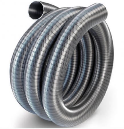 MIFLUE 125MM DOUBLE SKIN FLEXI FLUE 9MET
