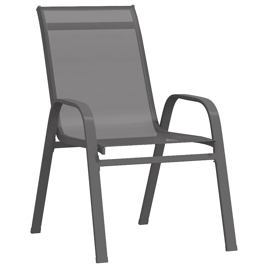 TEXTILENE STACKING GARDEN CHAIR GRAPHITE