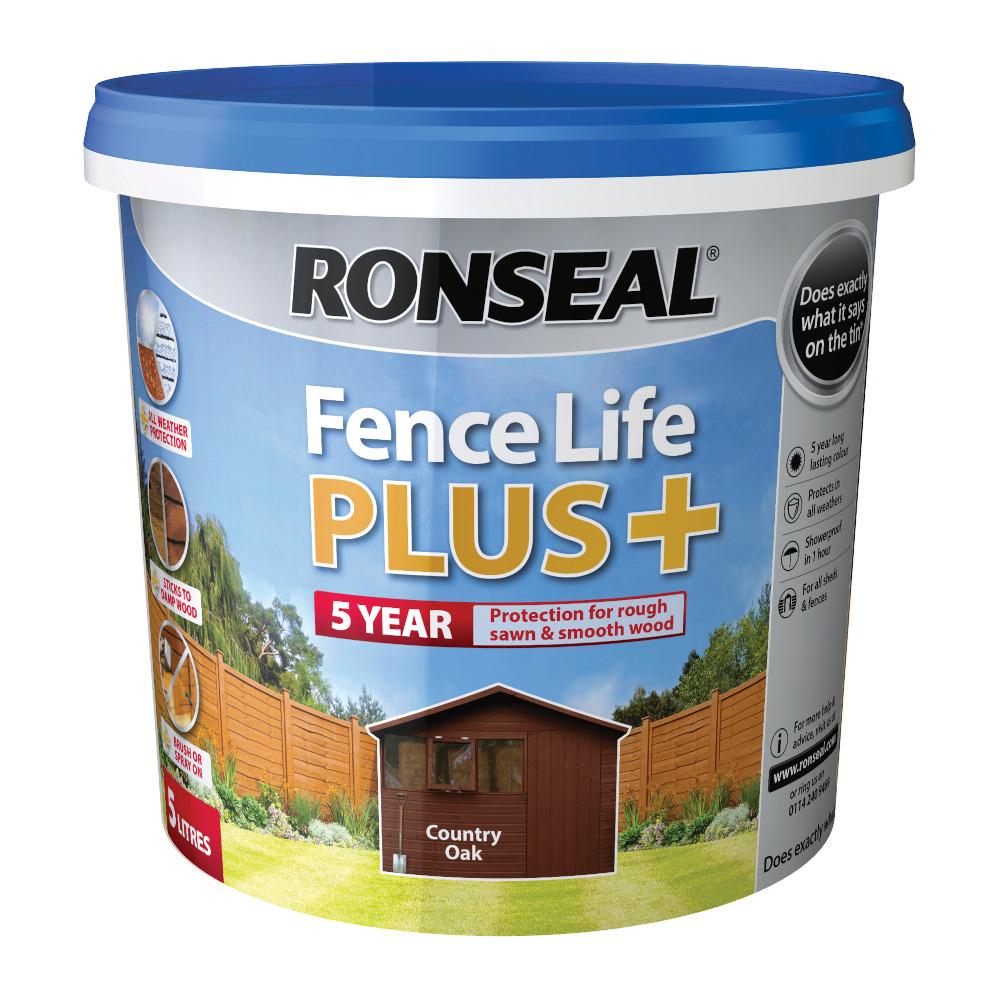 FENCELIFE PLUS COUNTRY OAK 5 ltr -2 for 35