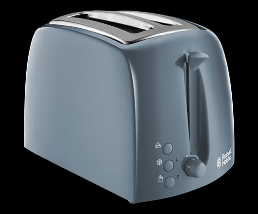 TEXTURES PREM GREY 2 SLICE TOASTER