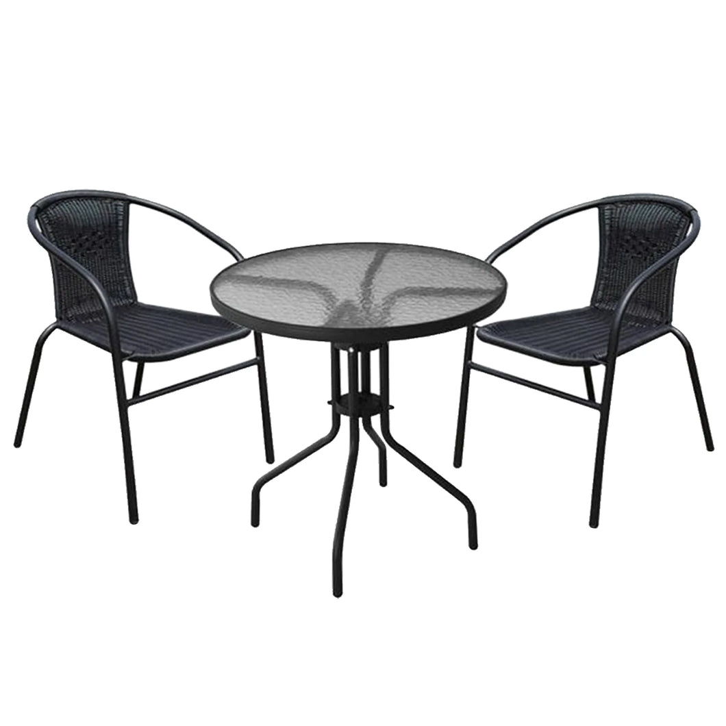 2 SEATER RATTAN EFFECT BISTRO SET