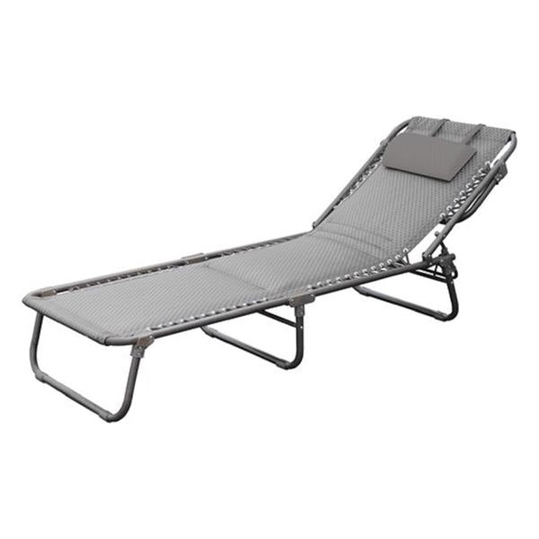 DELUXE DONARD SUN LOUNGER PADDED GREY