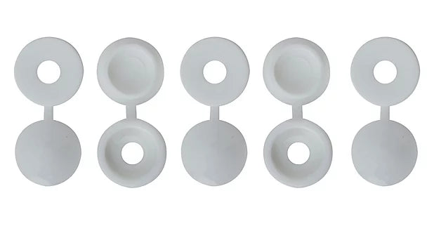 CORRY PHX WHITE SCREW COVER & CAP 20PK