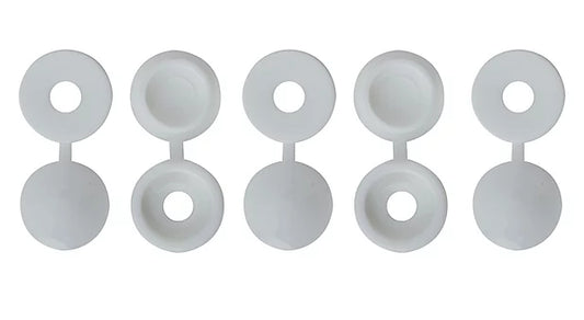 CORRY PHX WHITE SCREW COVER & CAP 20PK