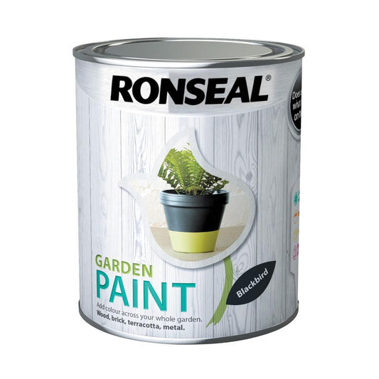 RONSEAL GARDEN PAINT Blackbird 750ML