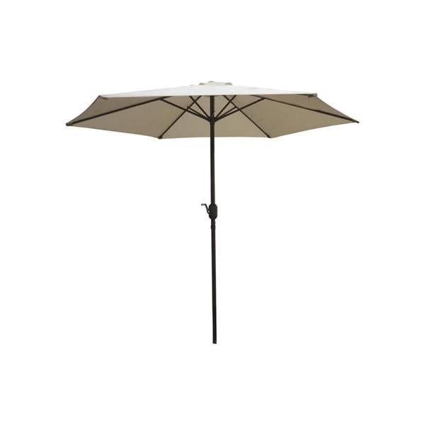 PARASOL 2.7M ALUM CREAM