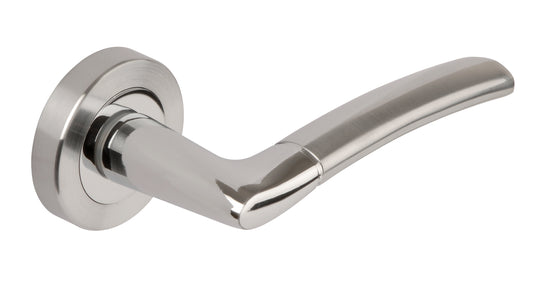 L&H MALAGA/RATHGAR LEVER ON ROSE DUAL FINISH