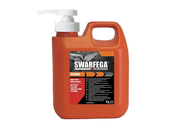 Orange Hand Cleaner Pump Bottle 1 litre