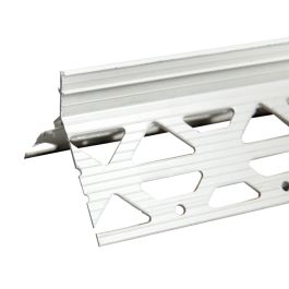AB14 PLASTIC PVC ANGLE BEAD TWOCOAT 2.4MTR