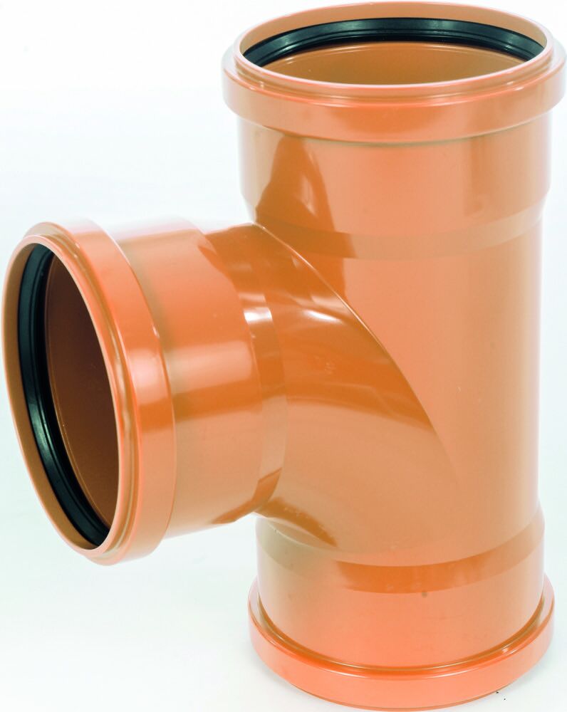 WAVIN SEWER 4''X 4" X 92DEG SQUARE TEE BRANCH