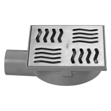 EXCEL 150X150MM FLOOR GULLY TRAP W/S/S GRID