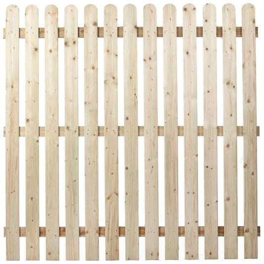 ROUND TOP FENCE PANEL 6FT X 6FT