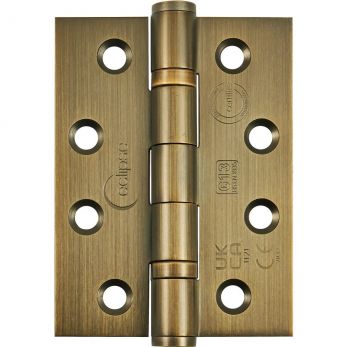 L&H GRADE 13 HINGES ANTIQUE BRASS 102X76