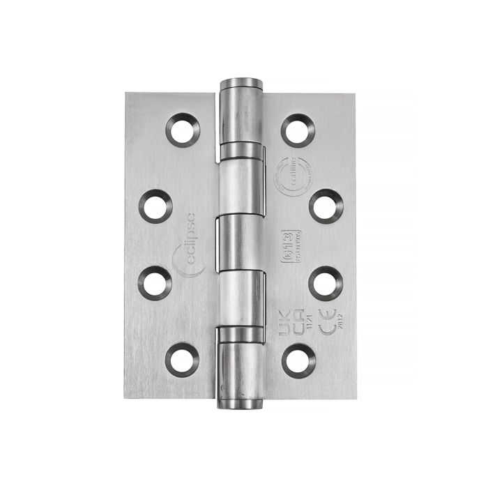 L&H GRADE 13 HINGES SATIN STAIN STEEL 102X76